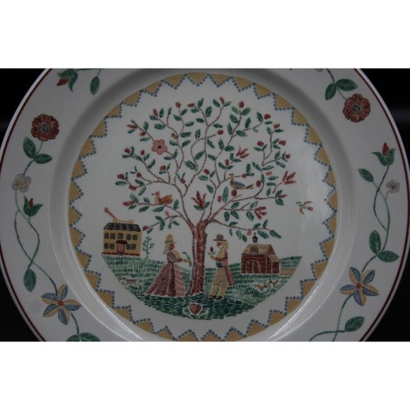 VILLEROY & BOCH AMERICAN SAMPLER FIRST IMPRESSIONS 1981 SET 4 DINNER PLATES 11" - Picture 3 of 9